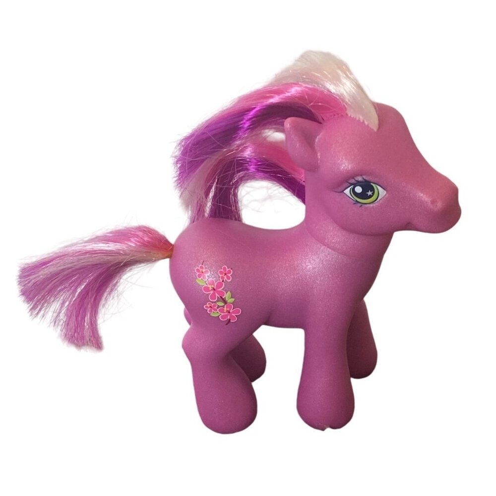My Little Pony Cherry Blossom Flower Figure 2005 MLP 6"